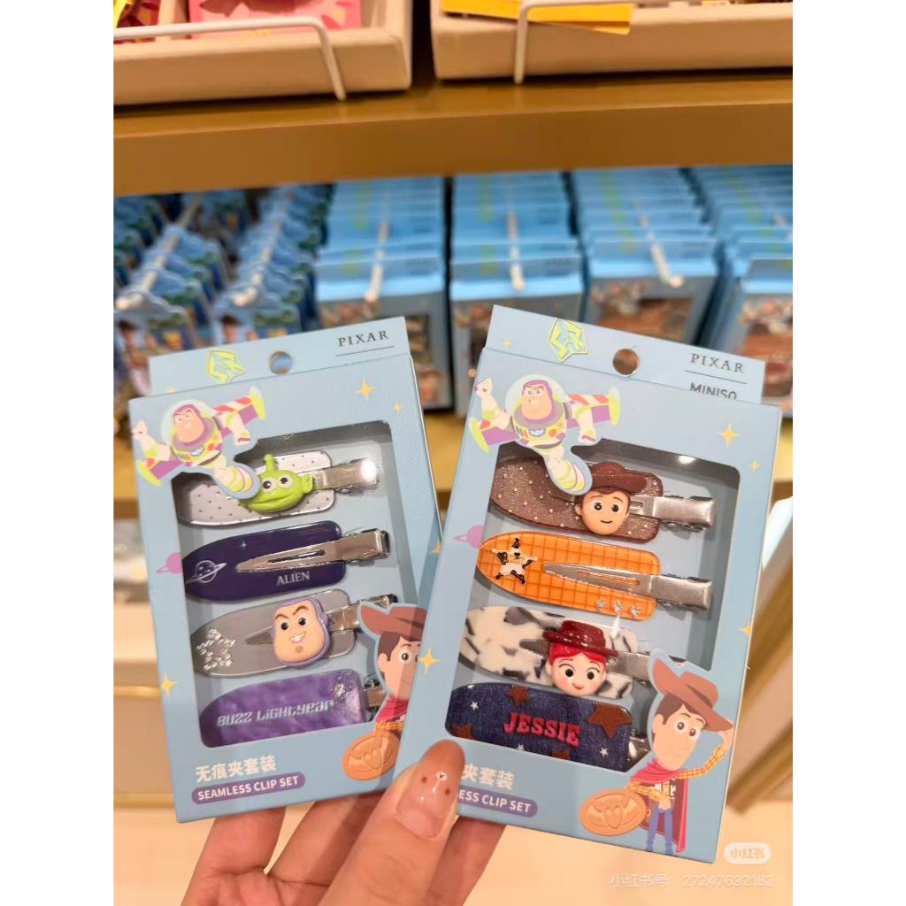 ชุดกิ๊บติดผม Miniso & Toy story( 4 ชิ้น)