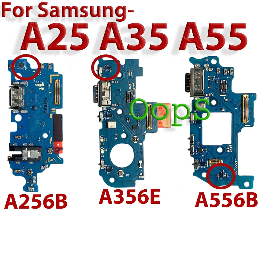 Fast Charging Flex พร้อม IC สําหรับ Samsung Galaxy A25 5G A256B A35 5G A356E A55 5G A556B โทรศัพท์ C