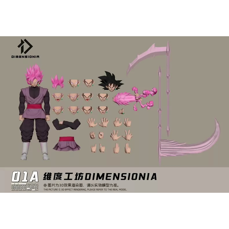 DIMENSIONIA Black Goku Series 1: Rebel 01A Action Figure