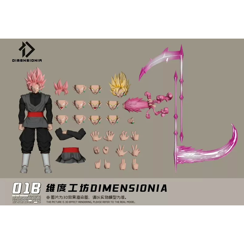 DIMENSIONIA Black Goku Series 1: Rebel 01B Action Figure