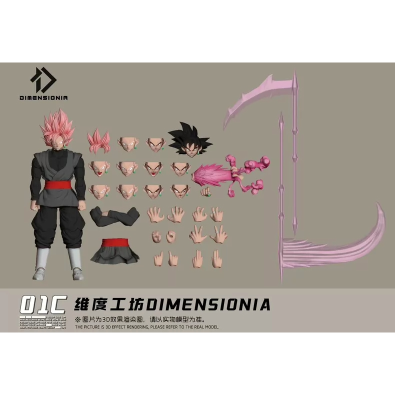 DIMENSIONIA Black Goku Series 1: Rebel 01C Action Figure