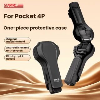 STARTRC เหมาะสําหรับเคสป้องกันฝาพับ DJI Pocket 4P, Pocket 4pro การบีบอัดเปลือกแข็งและเคสป้องกันป้องกันการตก