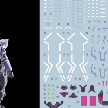 EVO PB HG 1/144 TWFM Jiu Lfrith Water Slide Decal Fluorescent Type EVOHG008