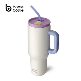 BOTTLE BOTTLE ขวดน้ำ 40oz 1180 มล Tumbler สแตนเลสผู้ถือถ้วยรถที่มีฝาปิดคู่และที่จับขวดน้ำความจุสูง
