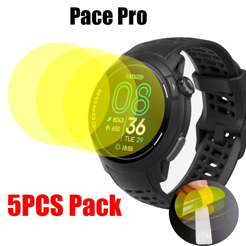 สําหรับ COROS PACE PRO สมาร์ทวอท์ชป้องกันหน้าจอฟิล์มนุ่มบางเฉียบ HD TPU ฟิล์ม