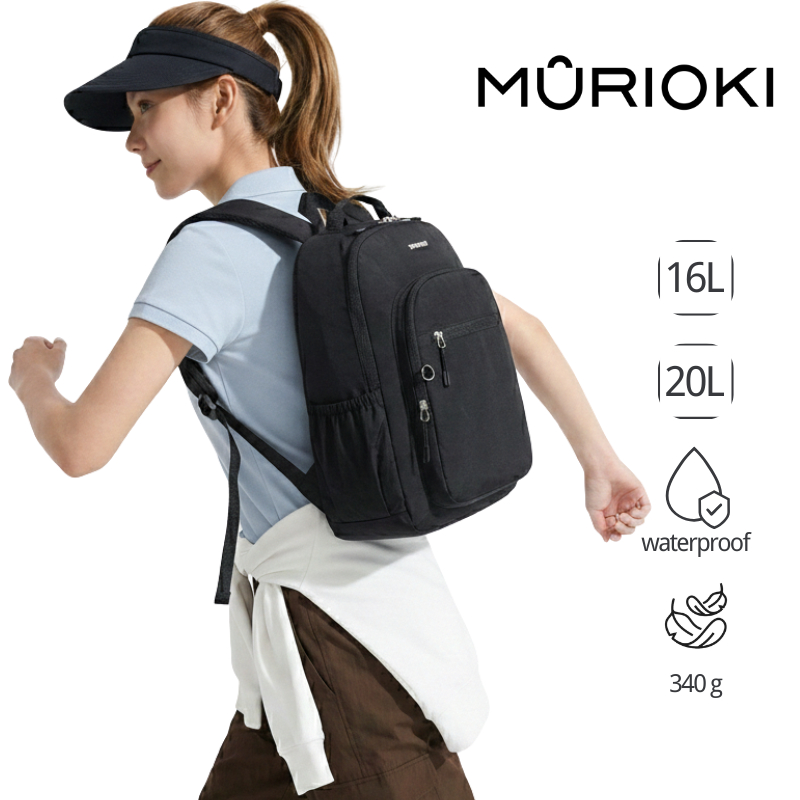 【14"/15.6" 】MURIOKI กระเป๋าเดินทางน้ำหนักเบา แบบเป้สะพายหลังสำหรับผู้หญิง ขนาด  B1460 (31x15x42 cm)