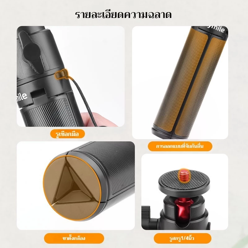 Selfie Stick ขาตั้งกล้องสําหรับ DJI Action 5 Pro /Osmo 360/กระเป๋า 3/4/Insta360 Ace Pro 2/GO Pro อุปกรณ์เสริม 2-In-1 ขยาย Rod Connector Stable ลื่น Portabl สําหรับ Travel Vl thumbnail 8
