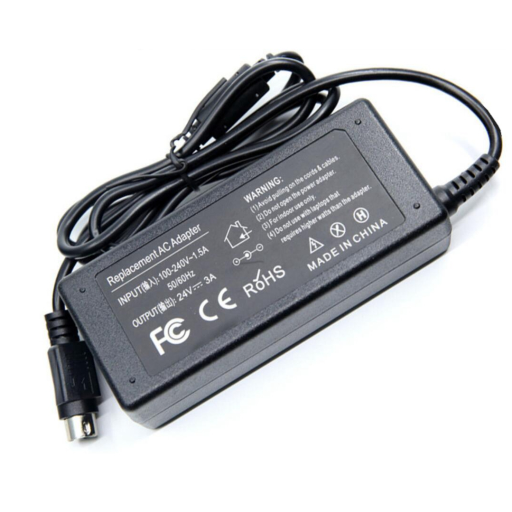 24V 3A อะแดปเตอร์ชาร์จสําหรับ EPSON M159D PS-180 4 TM-T20 P60 T70 T82 T90 U220 U230 U295 24V 2.1A แห
