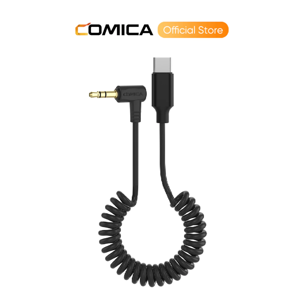 COMICA CVM-D-UC II 3.5 มม.TRS ถึง USB-C Microhphone สายสัญญาณเสียงพร้อมเอาต์พุตดิจิตอลเข้ากันได้กับ Dji Action 3 และ Samsung, Huawei, Xiaomi, Realme สมาร์ทโฟน Android