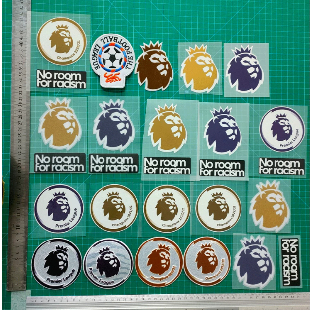 Premier League Collection Football Patch แผ่นแปะเสื้อถ่ายเทความร้อน (PVC/PET/velvet)