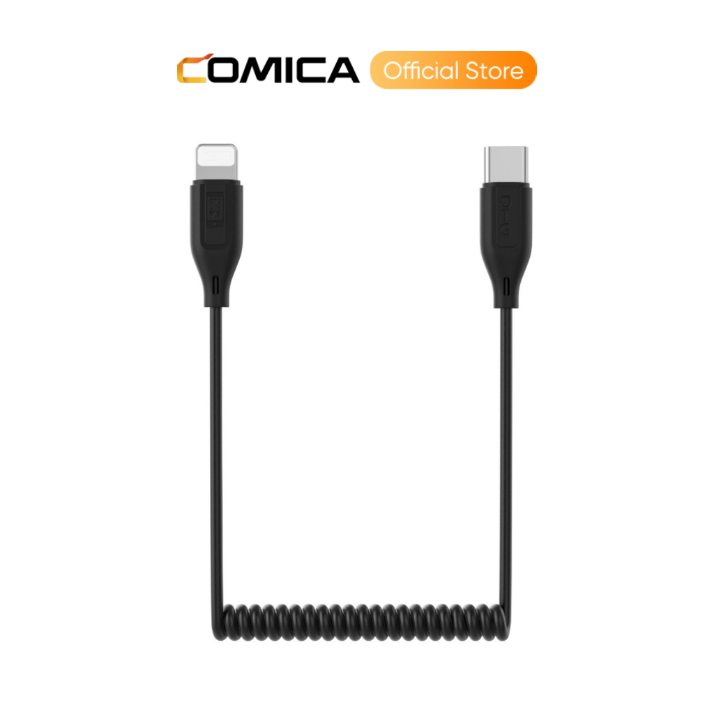 Comica UC-LN OTG USB-C ถึง LN OTG สายสัญญาณเสียง, สายเคเบิลอะแดปเตอร์เข้ากันได้กับอุปกรณ์แสงอย่างแพร่หลาย