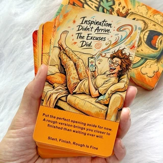 The Anti-Affirmation Deck ไพ่พยากรณ์ตลกๆ 54 ใบ ไพ่ทาโรต์ ดูดวงรายวัน เตือนสติ ของขวัญปาร์ตี้ เหมาะสำหรับมือใหม่