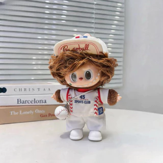 [เฉพาะเสื้อผ้าเด็ก] ชุดตุ๊กตา Labubu Hair Salon Labubu Retro Barber Shop เสื้อผ้าเด็กหนึ่งสองสามรุ่นไวนิลกบฏิหาริย์ไดอารี่ 17 ซม.ฤดูใบไม้ผลิฤดูร้อนเสื้อผ้า