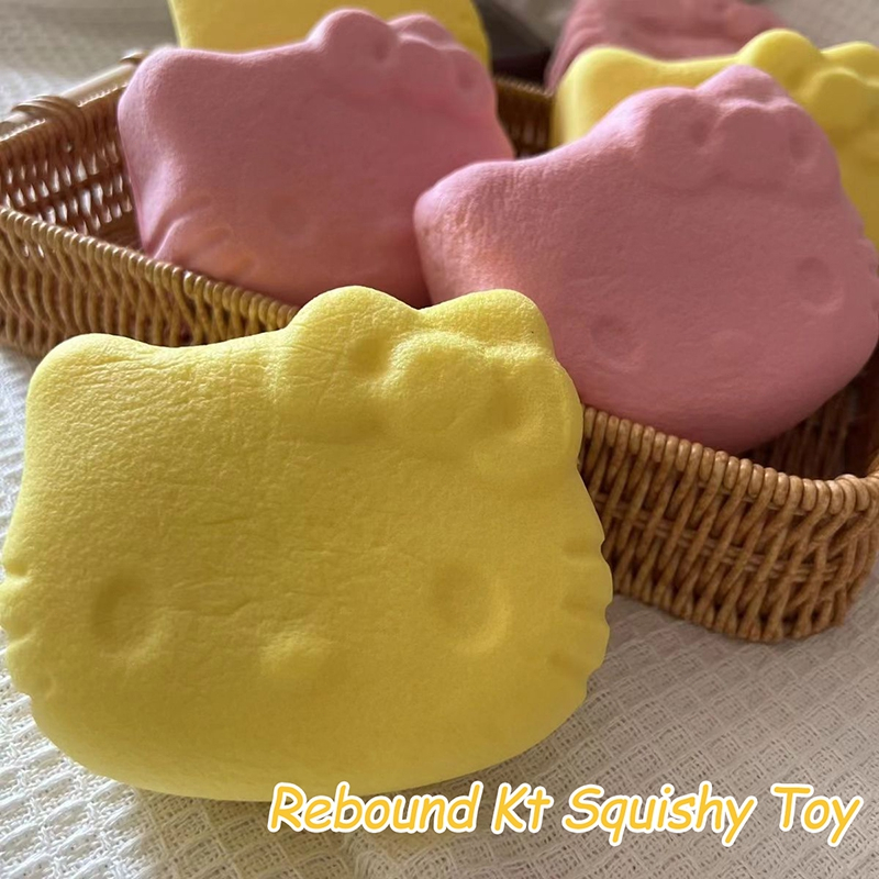 แมวน่ารัก Squishy ของเล่นGradient Pastry Design Soft Slow Rebound Stress Release Fidget Play ของขวัญ