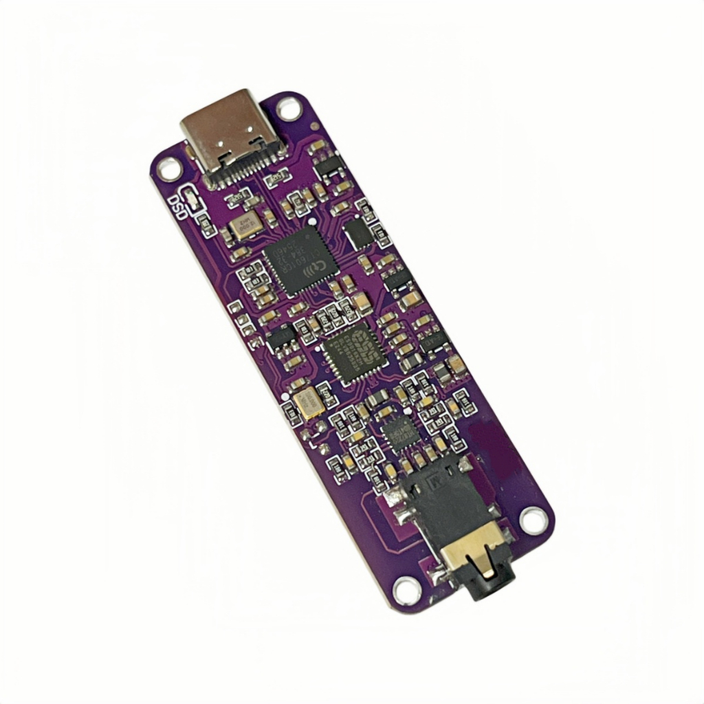 CT7601 หางขนาดเล็ก USB Mini แบบพกพา DAC ถอดรหัสเครื่องขยายเสียงหู HIFI Fever DIY การ์ดเสียงภายนอก