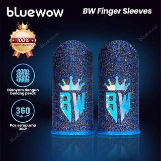 GlowBlueWow King Gaming Finger SleeveเกมมือถือถุงมือสําหรับPUBG Breathable Finger Sleeveปลายนิ้วAnti-slip Silver Fiber Gaming Cover