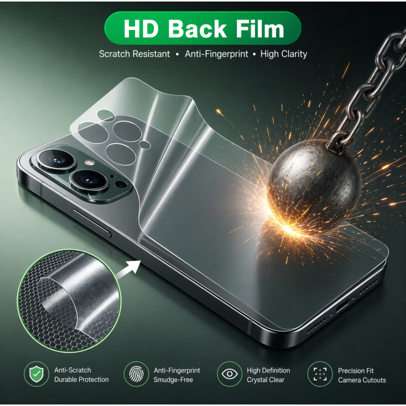 [ ฟิล์มกันรอยหน้าจอด้านหลัง ] ฟิล์มไฮโดรเจลพร้อมใช้สําหรับ Xiaomi POCO M2 / M2 Pro / M3 / M3 Pro / M
