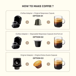 Z&P อะแดปเตอร์แคปซูลกาแฟแบบใช้ซ้ําได้สําหรับ Dolce Gusto Genio S Crema Pod เครื่องบด COD