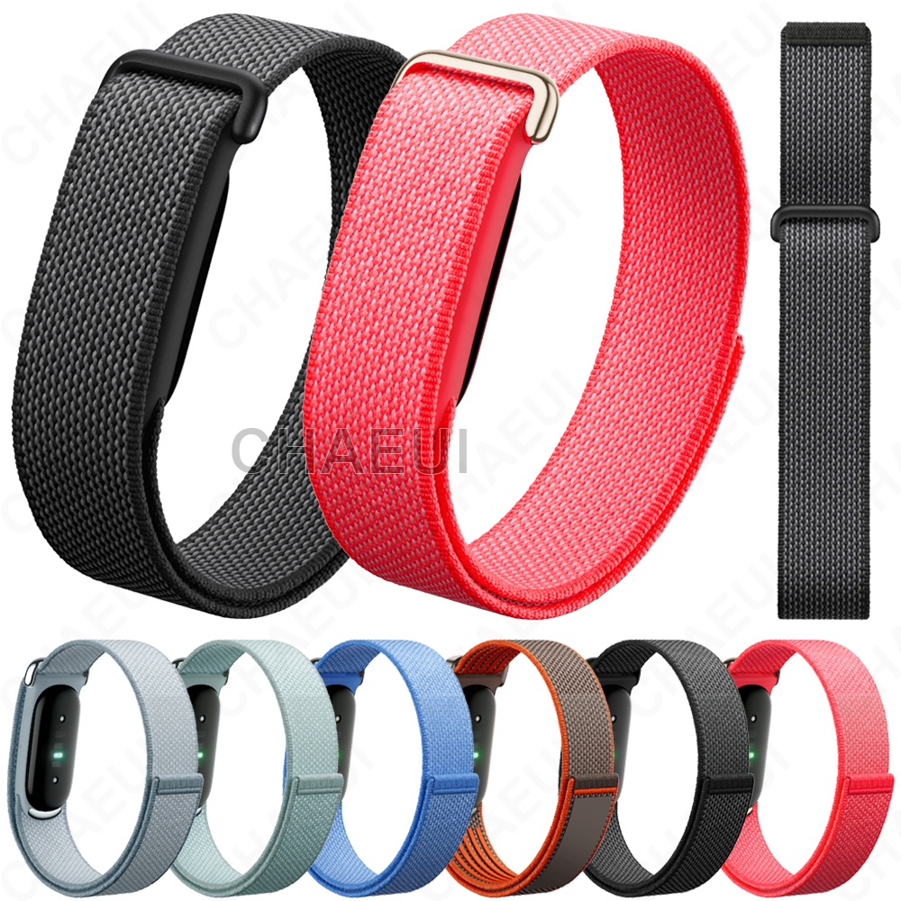สายรัดสายรัดข้อมือไนลอนอุปกรณ์เสริมสร้อยข้อมือแบบห่วงทอสําหรับ Google Fitbit Air