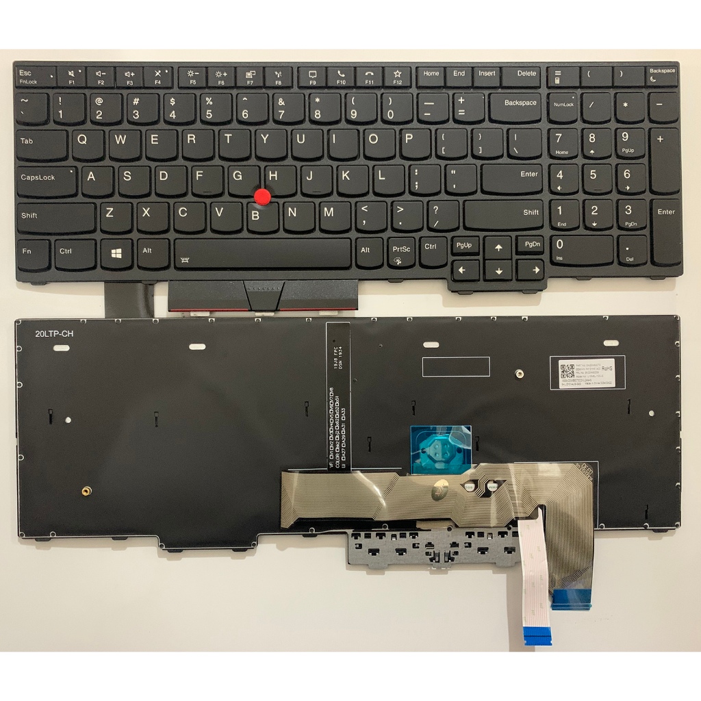 US สําหรับ Lenovo Thinkpad L15/L15 Gen1/L15 Gen2 P15V T15P 5N20W68109 แป้นพิมพ์แล็ปท็อป