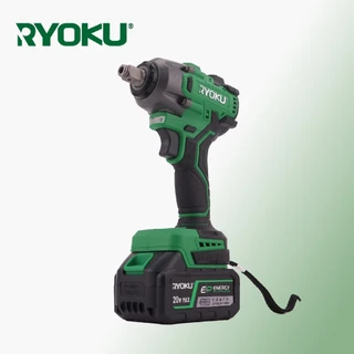 RYOKU ชุดเครื่องมือไฟฟ้าไร้สายพร้อมสว่านไร้แปรงถ่าน 13 มม. และประแจ 500NM