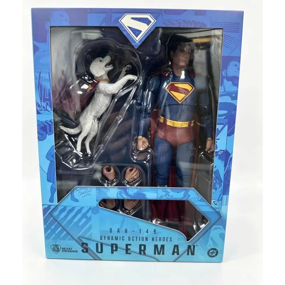 Beast Kingdom DAH-149 Superman (2025) DC Superman, Superman Dog, Krypto, Krypton, Action Figure