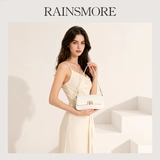 RAINSMORE กระเป๋าแฟนกีดใต้วงแขน/สะพายข้างผู้หญิง สไตล์เกาหลี หนัง PU ทนทาน เข้ากับทุกลุค ความจุใหญ่ แถมถุงของขวัญ เหมาะสำหรับทำงาน/เดท/ส่งของขวัญ