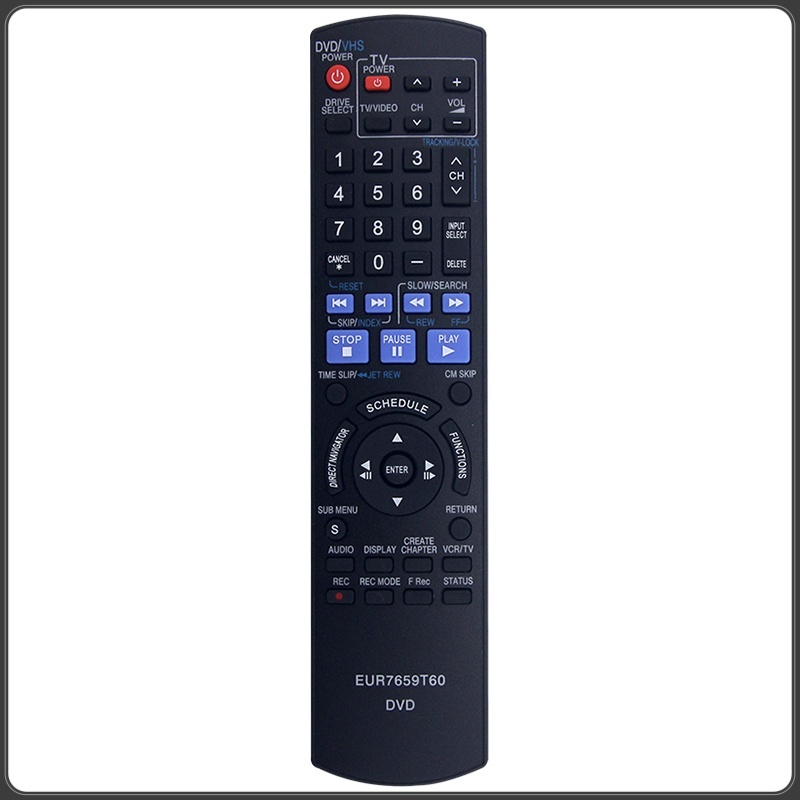 รีโมทคอนโทรล EUR7659T60 ใช้งานร่วมกับ Panasonic DVD DMR-EZ475VK DMREZ47K DMR-EZ47K DMR-EZ47V EZ37VK 