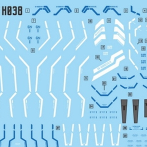 DL Dalin / MASTER H038 HGBM 1/144 00 Diver ARC Water Slide Decal Fluo Type