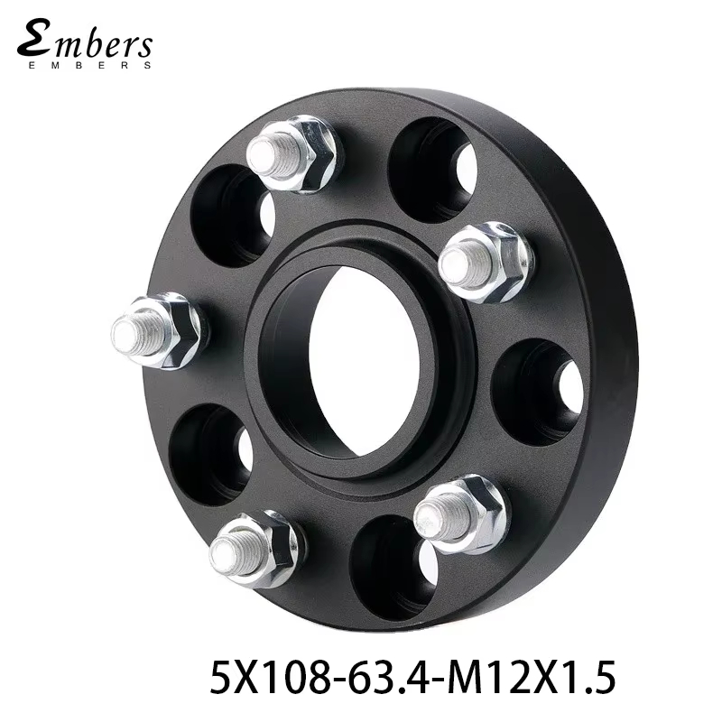 ล้อ Spacer อะแดปเตอร์ PCD 5x108 CB 63.4 สําหรับ Ford Focus C-MAX Taurus Jaguar XJ XF XK S-TYPE PoleS