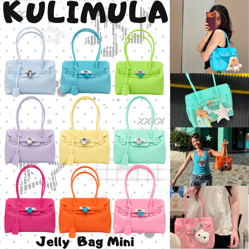 รุ่นล่าสุด!!🔥 KULIMULA|| Jelly Mini Bag PVC Kiiikiii กระเป๋ากันน้ำ Jelly Shoulder กระเป๋าโท้ท ใช้งานได้ทุกวัน