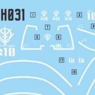 MASTER H031 HG 1/144 GOUF Water Slide Decal Fluo Type