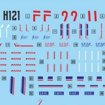 MASTER H121 HG F91 Water Slide Decal Fluo Type (ไม่รวมชุด)