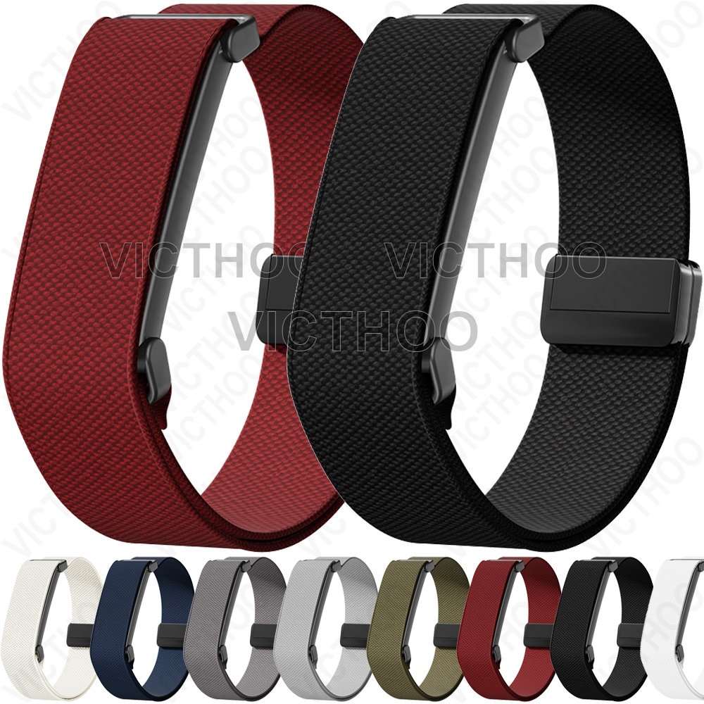 สายรัดเปลี่ยนสายนาฬิกาไนลอนยืดหยุ่นแบบนุ่มสําหรับ Google Fitbit Air