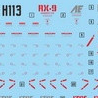 MASTER H113 HG Narrative C-packs Water Slide Deca Fluo Type (ไม่รวมชุด)