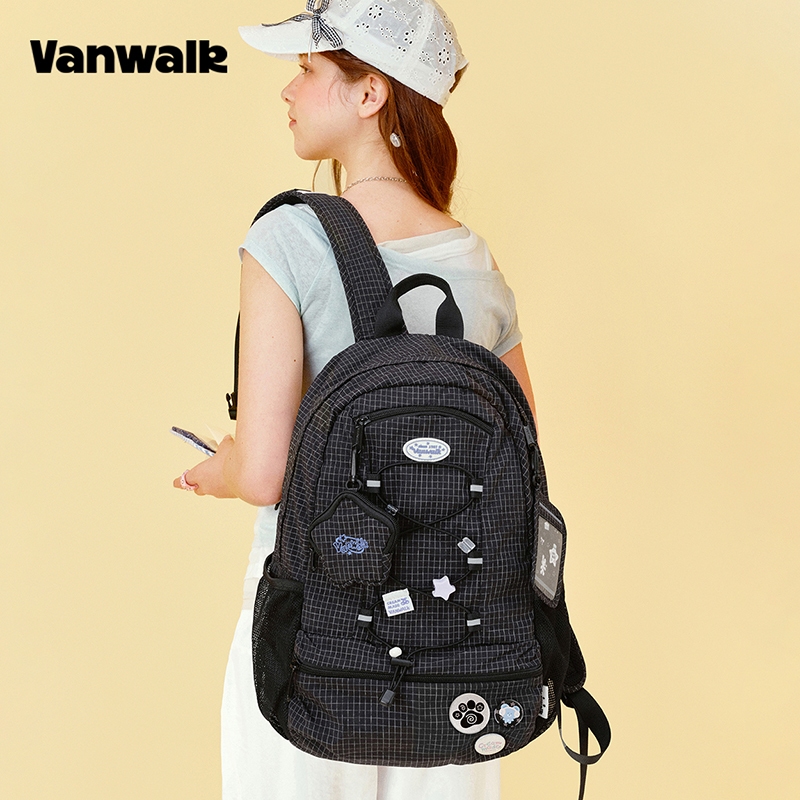 VANWALK حقيبة ظهر سفر نسائية كبيرة Gulugulu — صورة 3