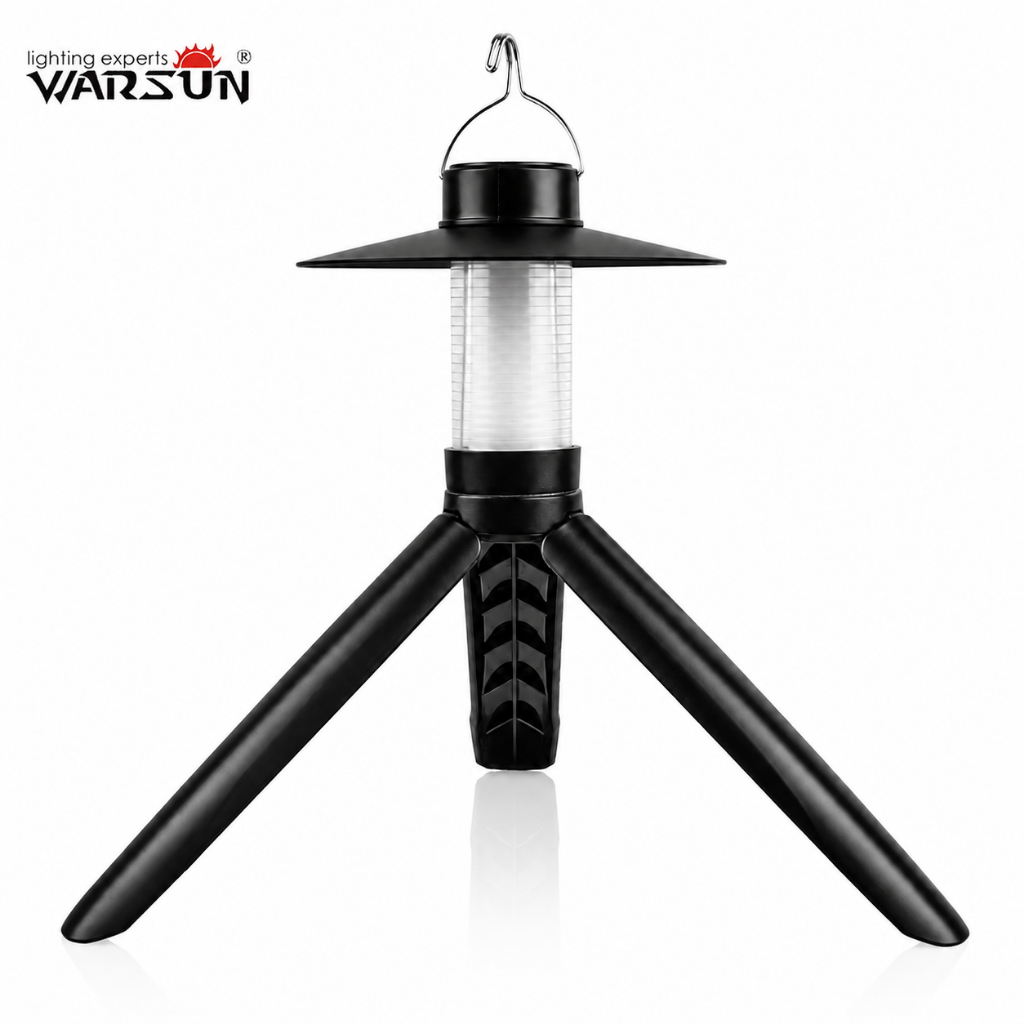 WARSUN CP66 ไฟตั้งแคมป์ 500 ลูเมน กันน้ำ IPX4 ขาตั้ง 3 โหมด Type‑C ชาร์จเร็ว 5-10 ชม. สำหรับตั้งแคมป์ ตกปลา ฉุกเฉิน กลางแจ้ง
