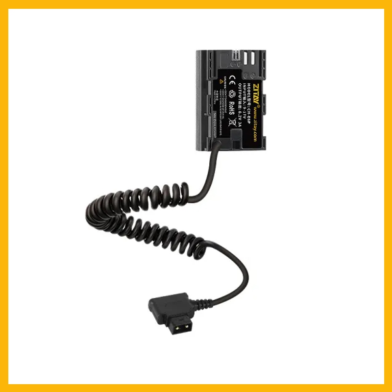 ZITAY D-TAP/ DC / Type C / RS2 / AC Power Adapter to LP-E6P Dummy Battery Compatible for Canon 5D2/5