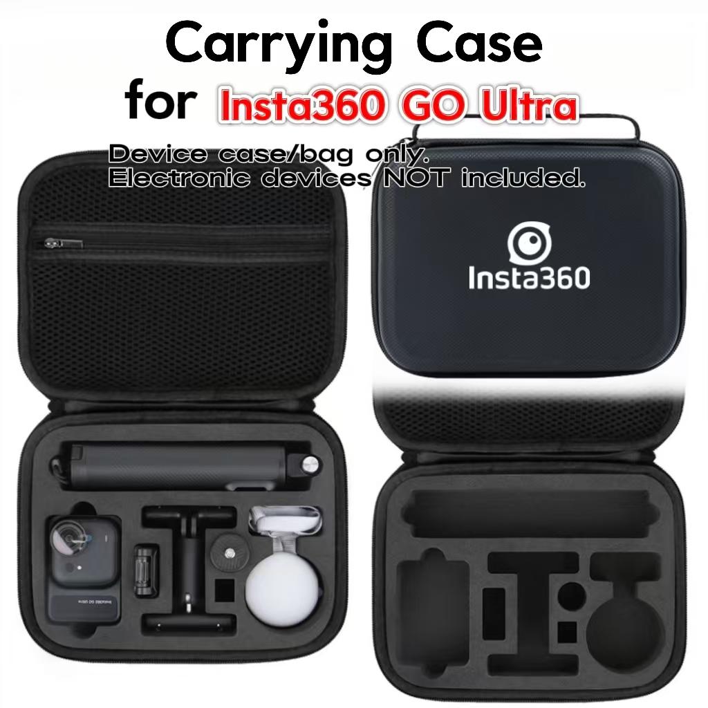 กระเป๋าเก็บสำหรับ Insta360 GO Ultra Snap & Shoot Bundle ทนทานกันรอย