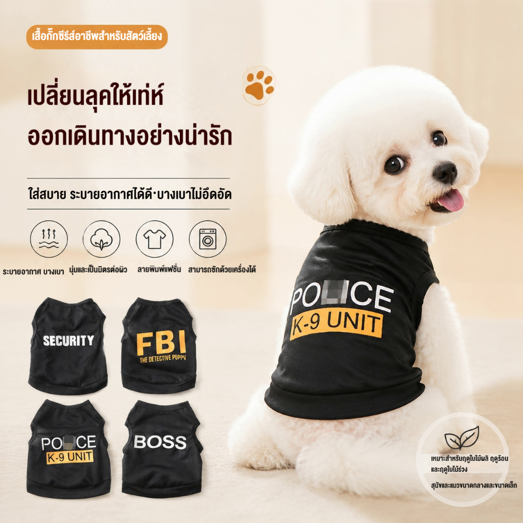 เสื้อผ้าสัตว์เลี้ยงสําหรับสุนัขและแมว, เครื่องแต่งกายฤดูใบไม้ร่วงฤดูร้อนฤดูใบไม้ผลิ, Fit Teddy, Bichon, Schnauzer, Poodle, ลูกสุนัขขนาดเล็กและขนาดกลาง