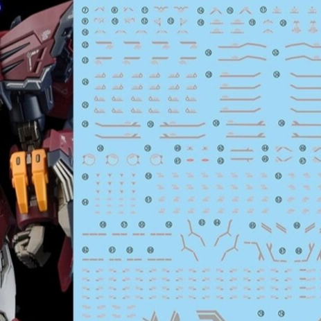 YAN GHOST RG 1/144 OZ-13MS Epyon Water Slide Decal Fluo ประเภท YANGRG011