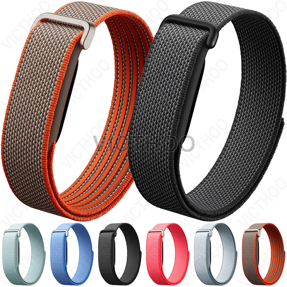 อุปกรณ์เสริมสายรัดเปลี่ยนสายนาฬิกาไนลอนยืดหยุ่นแบบนุ่มสําหรับ Google Fitbit Air
