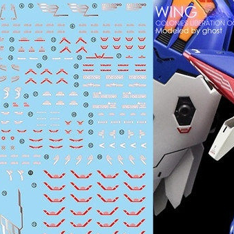 YAN GHOST RG Wing Zero TV Water Slide Decal Fluo Type (ไม่รวมชุด) YANRG041