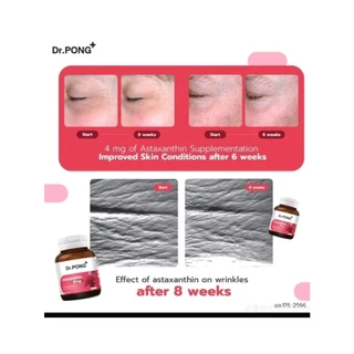 COD Dr.Pong+ Astaxanthin 6Mg จากญี่ปุ่น พร้อม 30 เม็ด-Premium Skin Health & Radiance S