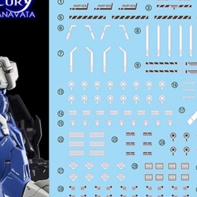 YAN GHOST TWFM HG 1/144 ANAVATA Lfrith Water Slide Decal Fluo Type YANHG060