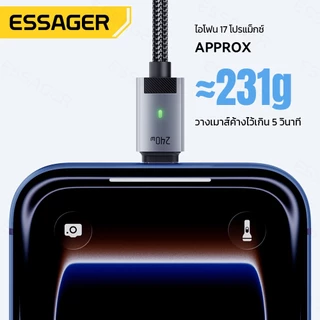 ESSAGER Strong Magnetic C ถึง C สายชาร์จเร็ว 240W ชิป E-Marker โน้ตบุ๊ค MBk สายเคเบิลข้อมูลแบบถักสากล