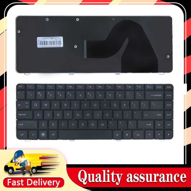 แป้นพิมพ์แล็ปท็อปใหม่สําหรับ HP HSTNN-Q60C CQ42 CQ42-223AX CQ42-151TX G42 สีดํา