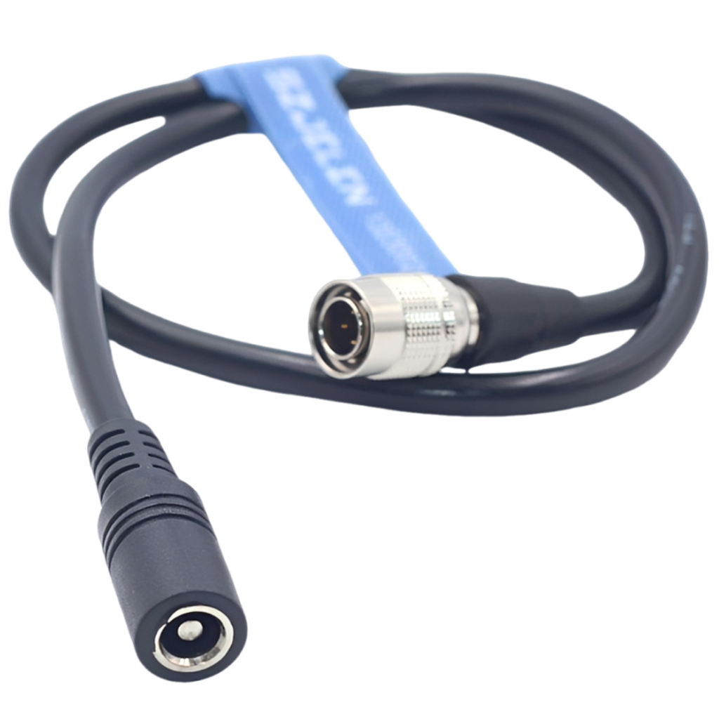 สายไฟ DC 2.5 มม.หญิง Hirose 4Pin ชายสําหรับอุปกรณ์เสียง 688, ซูม F8/F4, Blackmagic