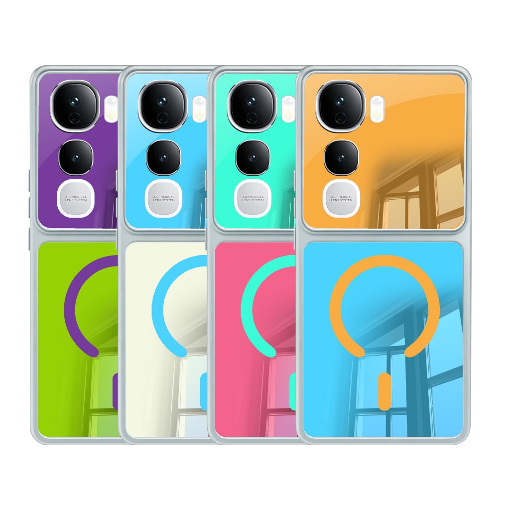 ใหม่หรูหราผสมเป็นเคสสองสี Vivo iQOO Z11X Z10R Z10X Z10 Z9 Z7i U5X Z6 Lite ปลอกฝาครอบโทรศัพท์กันกระแท
