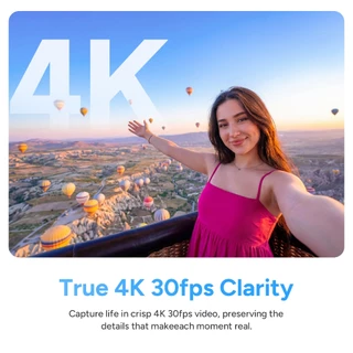 SJCAM C100PRO 4K Thumb Body Camera Standard Combo,2.5H Power,32g Light-Weight POV กล้องพร้อมการเสถียรภาพ,Magnetic Wearable Action Cam สําหรับการเดินทาง (ไม่มี SD CARD)